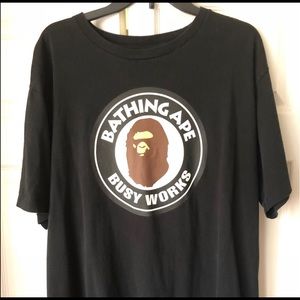 A bathing ape busy works tee